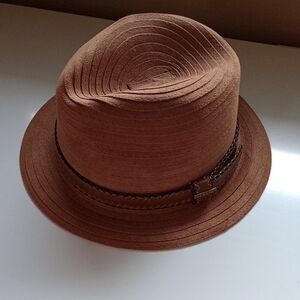 Stetson Tan Fedora Hat Foe Leather Boho Festival
